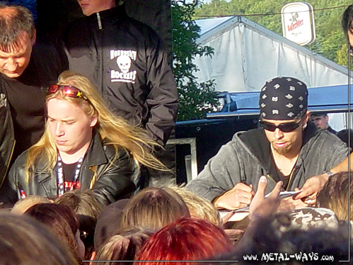 Nightwish, Signing Session @ Wacken Open Air (Emppu Vuorinen, Jukka "Julius" Nevalainen)